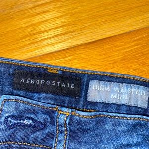 Aeropostale 0 dark denim stretchy fabric shorts